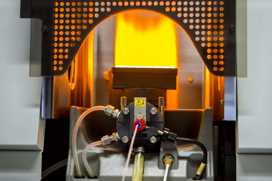 Scientists are using Atomic Absorption Spectroscopy (AAS) to analyze heavy metals in sample solutions