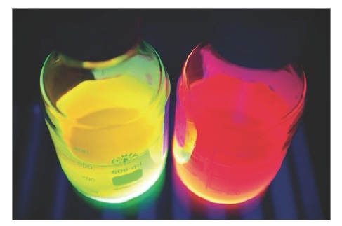 CANdots Series A under UV excitation