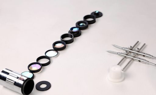 All parts and assembly tools of the lens