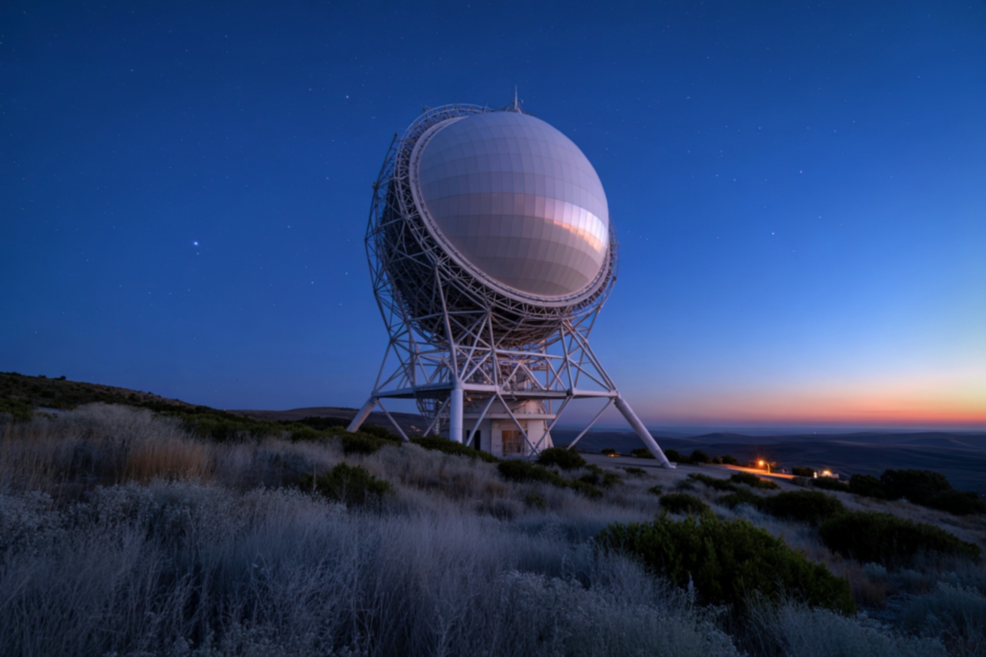 A large spherical radio telescope