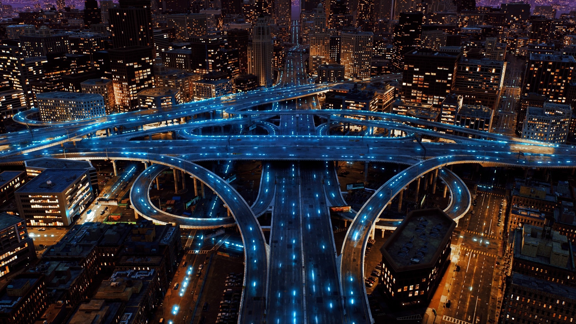 A picture of a connected urban landscape