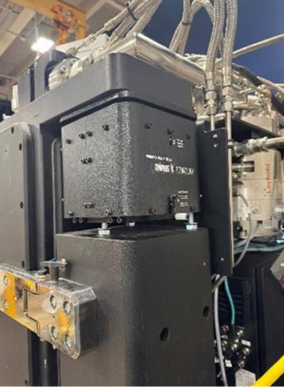 One of the Minus K vibration isolators installed on The Big Fridge.