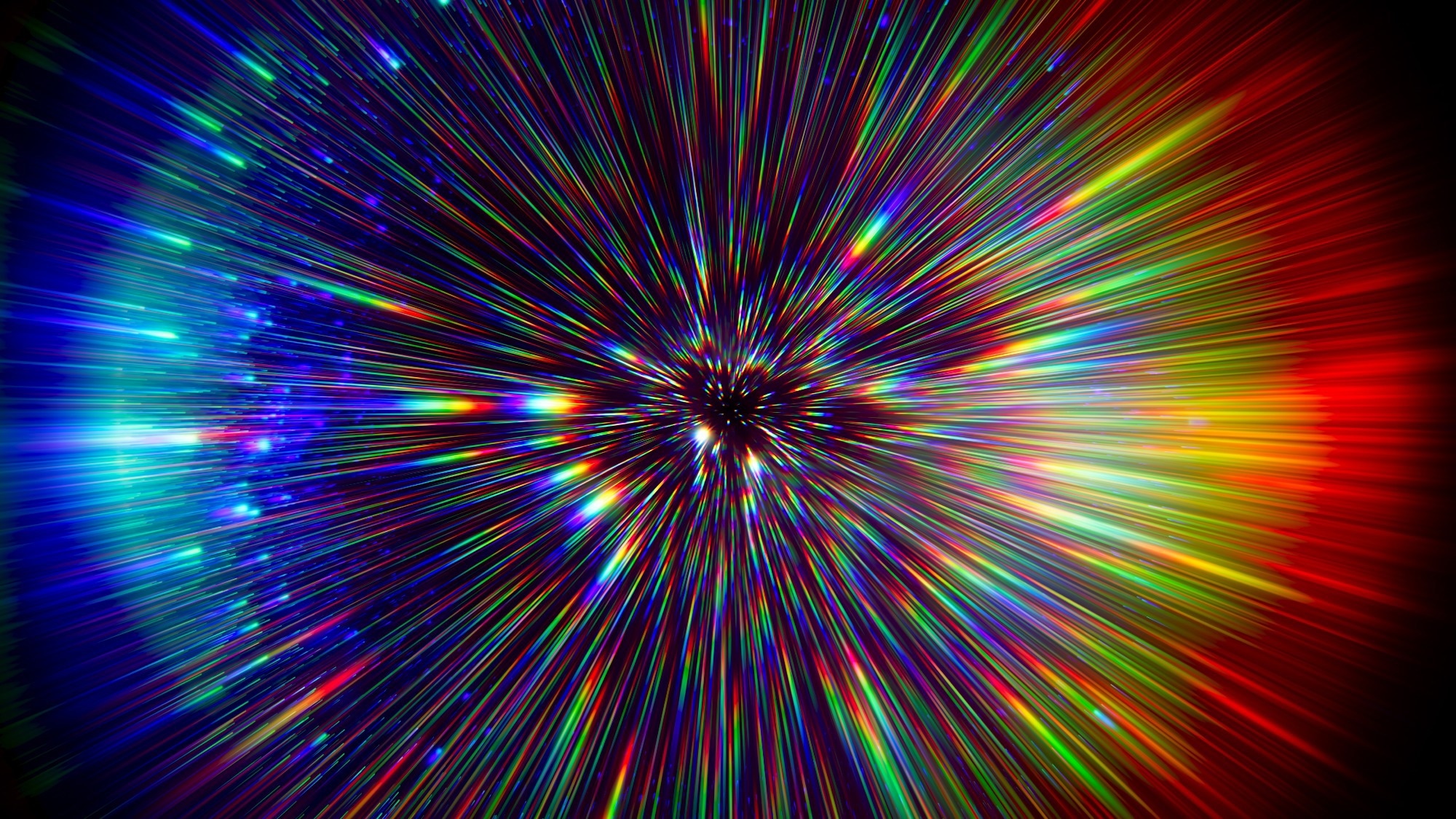 A graphic representation of light