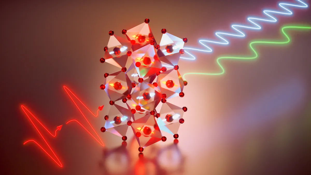 Terahertz-Induced Coupling Between Coherent Magnons in Solids