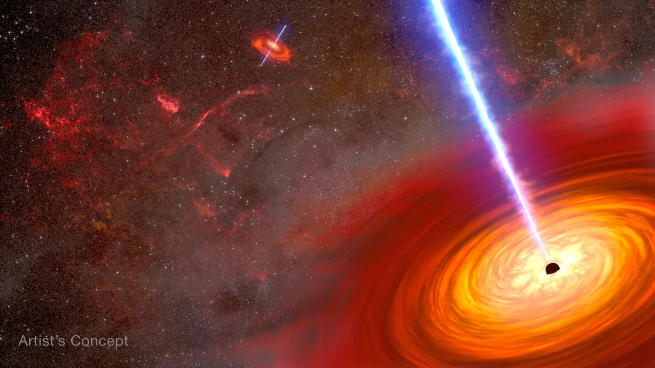 Hubble and Chandra Captures Supermassive Black Hole Duo