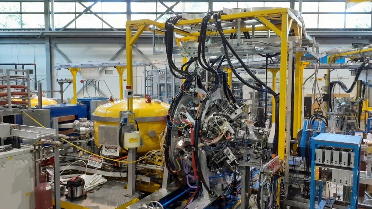 The experimental setup at TRIUMF