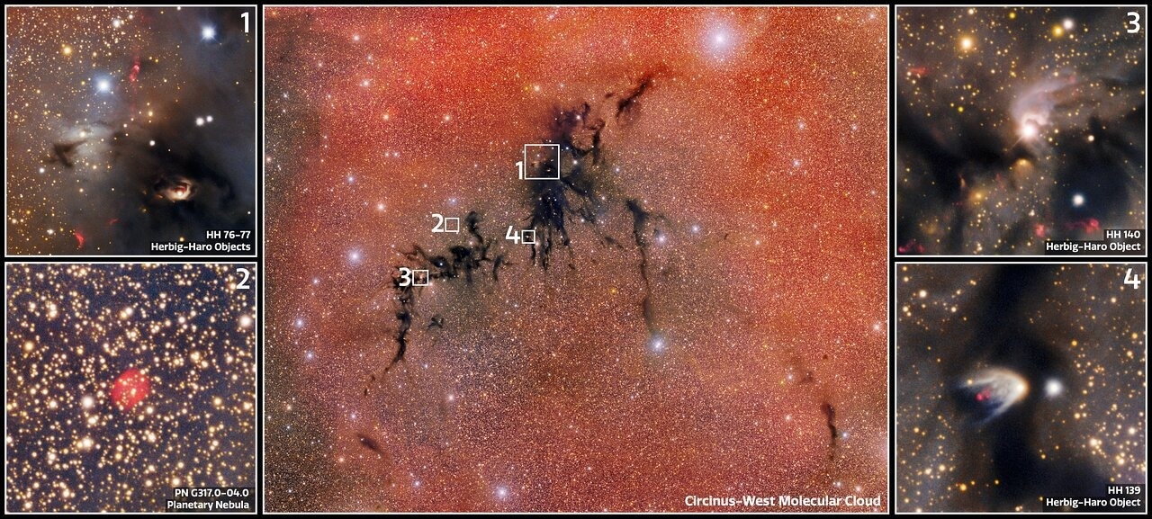 Cosmic Gems in Circinus West