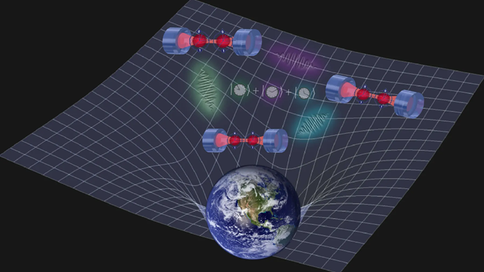 representation of a quantum network of distant clocks