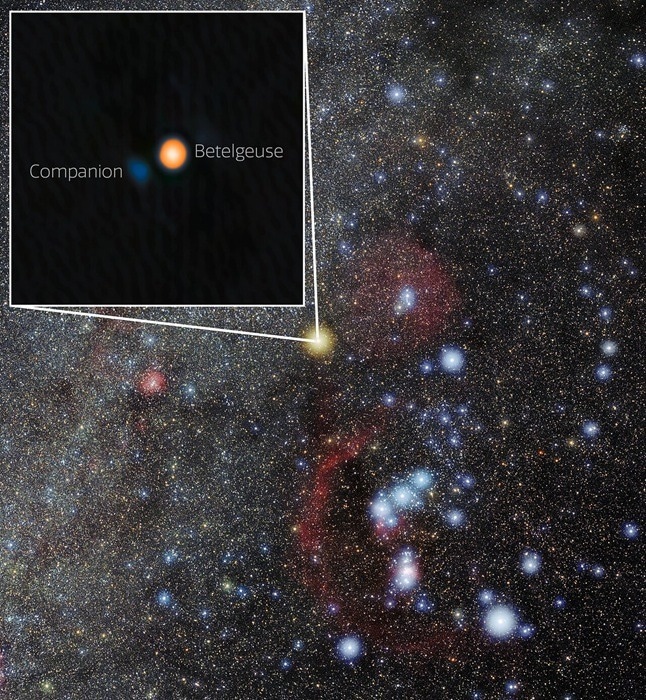 An image of Betelgeuse and its newly discovered companion