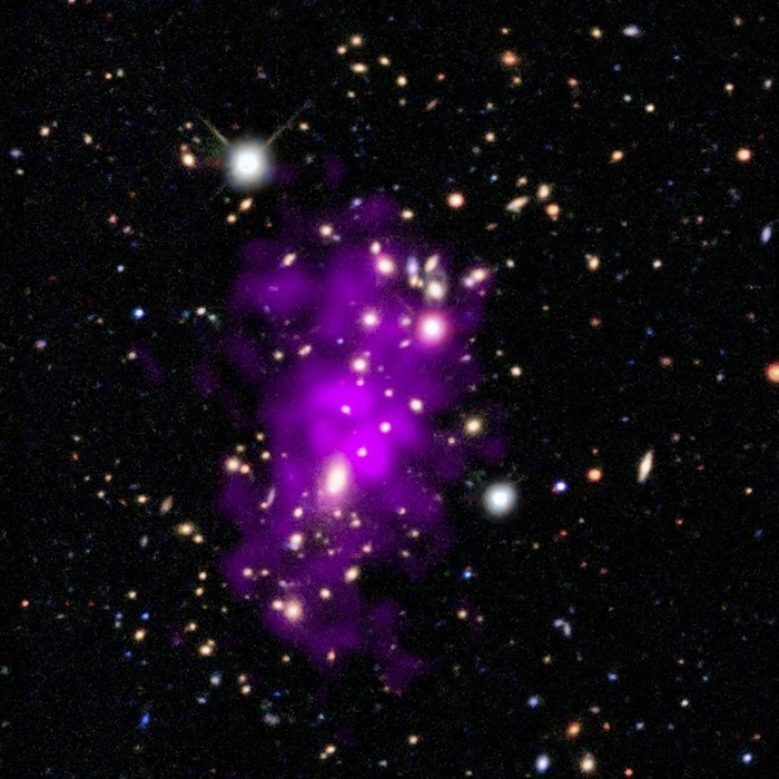 NASA's Chandra Captures a "Champagne Cluster" Galaxy Merger