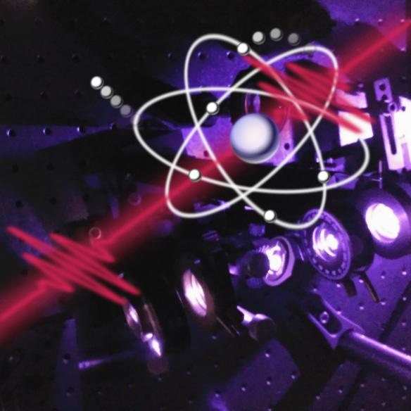 Laser pulses generate and track electronic quantum interference in an atom.