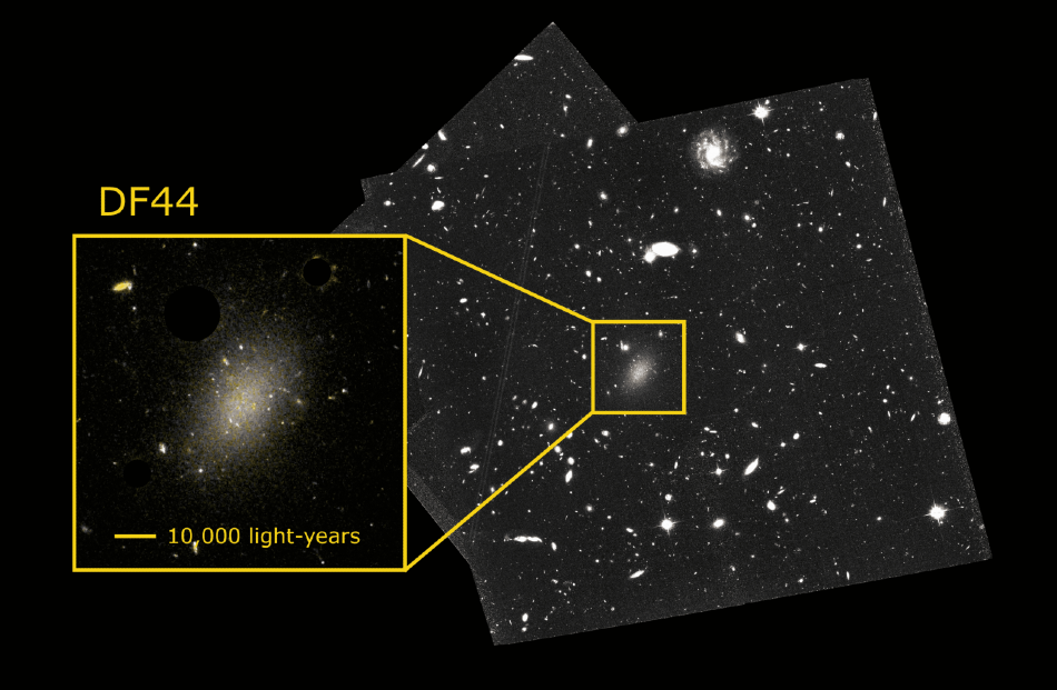 Study Finds that Amount of Dark Matter in Dragonfly 44 Galaxy is as Predicted