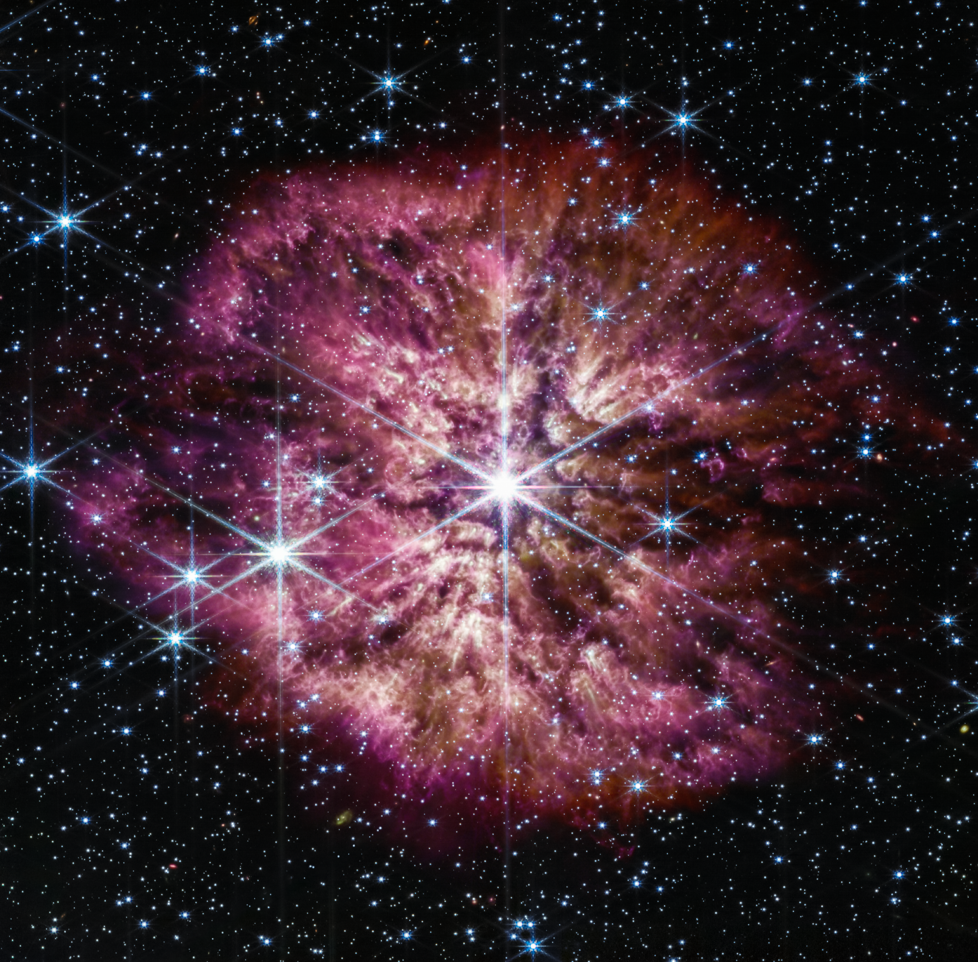 Rare Glimpse of Wolf-Rayet Star from James Webb Telescope