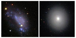 Flat, Disk Galaxies Grow Out of Irregular Appearances and Take on a Smooth Look