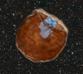 Supercomputer Simulations Help Observe Light Flash Caused by Supernova Slamming into Nearby Star