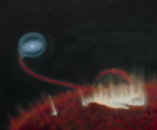 Gigantic Flare Observed on Surface of Famous Red Giant Star