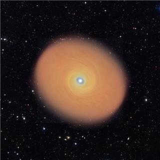 Still-Forming Massive Star Mirrors Low-Mass Star Formation
