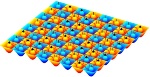 New Lattice Model Realizes Fractional Quantum Hall Effect Behaviour