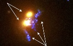 Stars Form Like a String of Blue Pearls