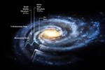 Galactic Disk Contoured Into Several Concentric Ripples