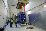 Undulator Frames Begin to Arrive at SwissFEL Building