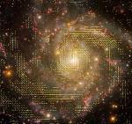 Astronomers Discover Magnetic Field Coiled Around Galaxy's Main Spiral Arm