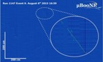 MicroBooNE Detector Records Images of Tracks of Cosmic Muons