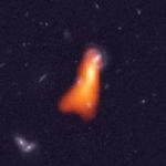 International Team Observes Radio Emission from Hydrogen in Distant Galaxy