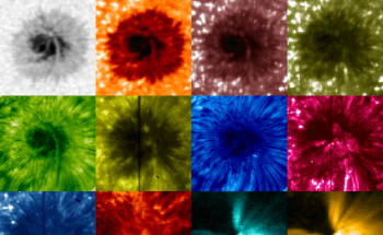 Scientists Track Solar Wave Traveling Up into Sun’s Atmosphere from Sunspot
