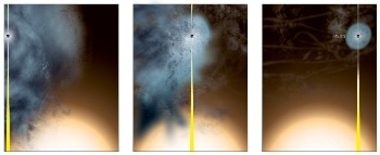 Smaller Galaxy Loses Nearly All Stars, Gas During Close Galactic Encounter with Larger Galaxy