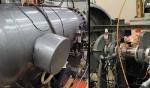 Ice Irradiated to Simulate Damage from Cosmic Rays