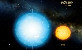 Researchers Measure Oblateness of Slowly Rotating Star with Unprecedented Precision