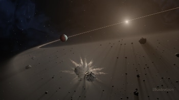 New Study Discovers Giant Exoplanets with Dusky Debris Disks