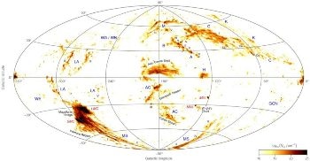 Australian Astronomer Creates Most Detailed Map of High-Velocity Clouds in the Universe