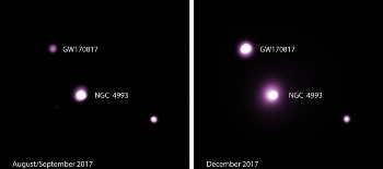 Afterglow from Neutron-Star Merger Continues to Brighten