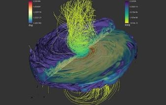 Simulation of Supermassive Black Holes to Predict Light Signals Emitted Just Before Their Collision