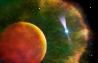 High Resolution Observations of Two Intense Regions in Star Located 6500 Light-Years from Earth