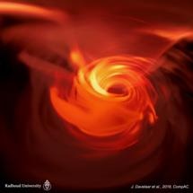 Supermassive Black Hole Visualized in Virtual Reality Simulation for the First Time