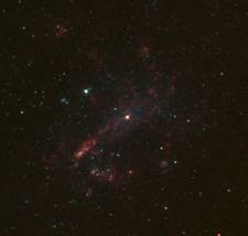 Study Finds Black Hole at Center of Nearby Dwarf Galaxy is 40 Times Smaller than Previously Thought