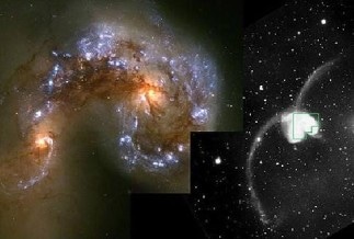 Numerical Simulations Used to Reproduce Formation of Merging Galaxies