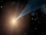Distant High-Energy Blazar Displays Highly Unusual Emission Spectrum