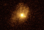 Distant Galaxy Condensing to Form Stars at an Astonishing Rate
