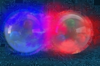 Bubbles Enhance the Speed of Energy Transfer Between Atoms