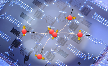 Quantum-Classical Coprocessing Method for Nuclear Reaction Simulation
