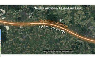 Quantum Dots Power Secure Intercity Communication
