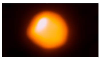 Study Shows Giant Red Star Betelgeuse is Smaller, Closer to Earth