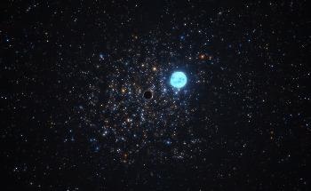 Astronomers Spot Black Hole Hidden in Star Cluster Beyond Milky Way Galaxy