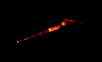 Double-Helix Structure Observed in Giant Galaxy’s Jet Using VLA