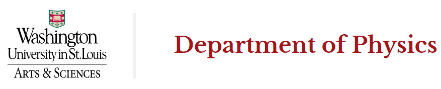 Department of Physics, Washington University in St. Louis